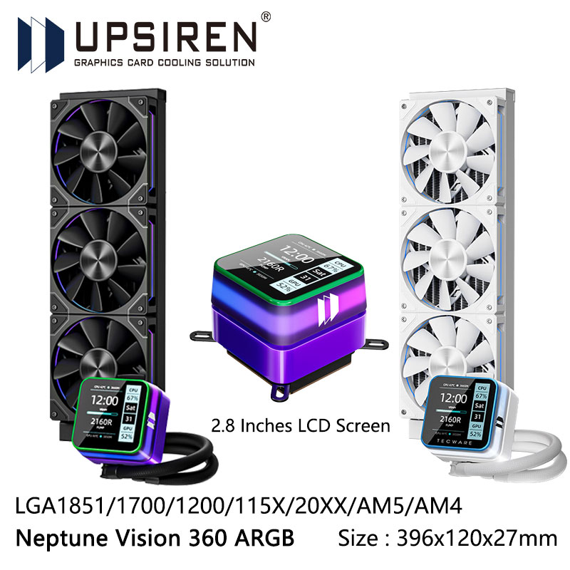 Pc Gaming Liquid - ชุดระบายความร้อนด้วยน้ำแบบออลอินวัน USIREN Neptune Vision 360 ARGB