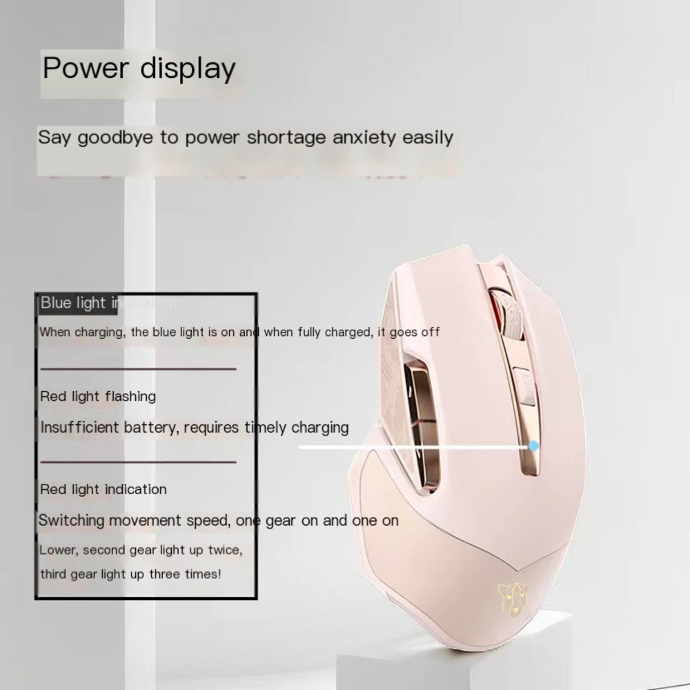 2024ใหม่เมาส์ไร้สาย2.4G ชนิด C - Pc Gaming Pink บทวิจารณ์และราคา