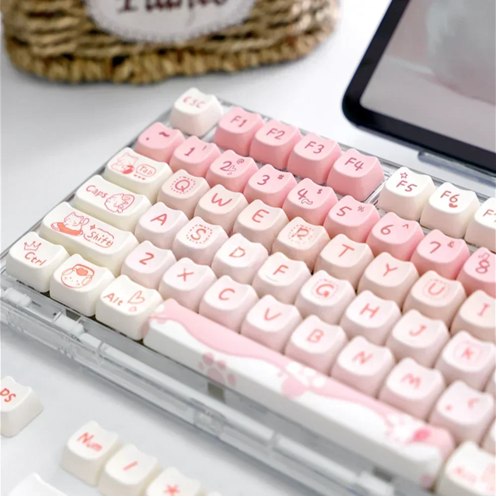 ลูกแมวสีชมพู Keycap, หัวแมวรูป - Pc Gaming Pink บทวิจารณ์และราคา