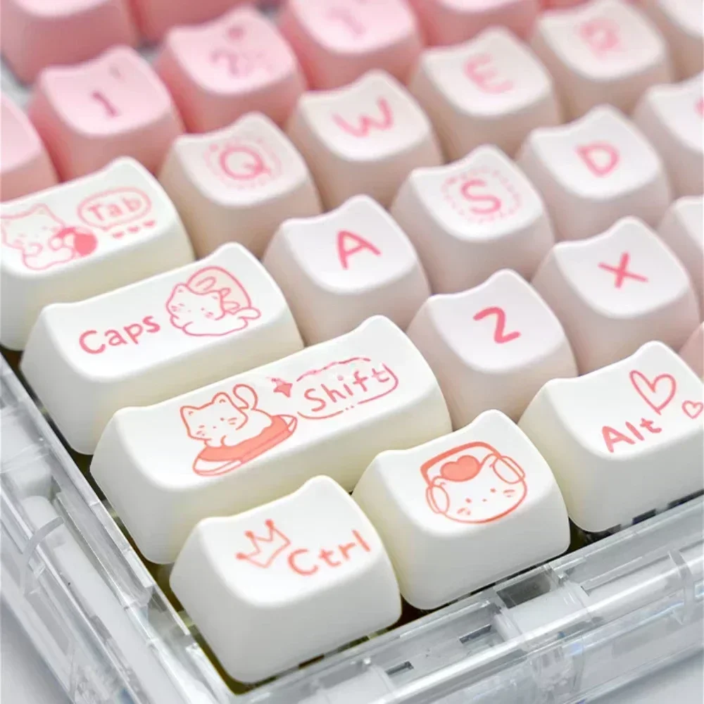 ลูกแมวสีชมพู Keycap, หัวแมวรูป - Pc Gaming Pink บทวิจารณ์และราคา