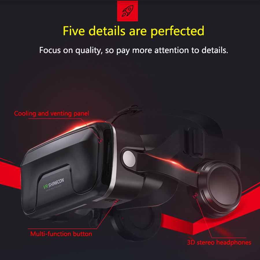 Shinecon Viar 3D Virtual Reali - Vr Headset Pc บทวิจารณ์และราคา